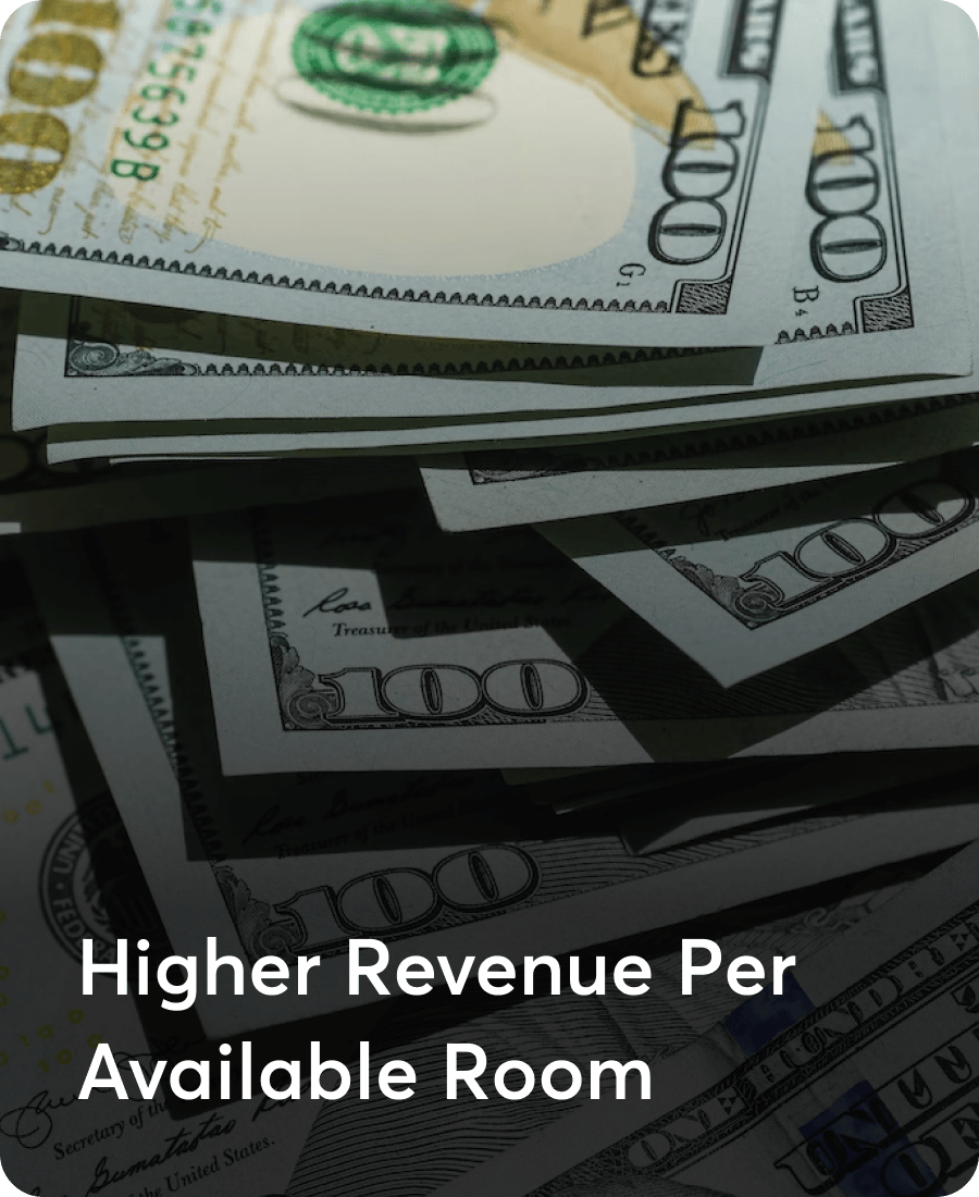 Higher Revenue per available room